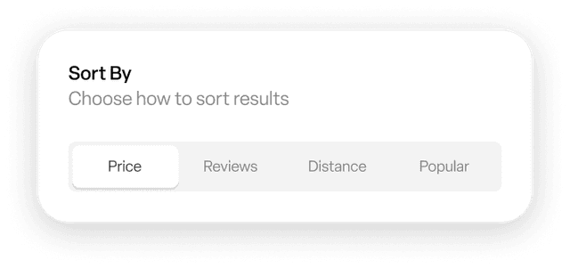 Sort options zoom